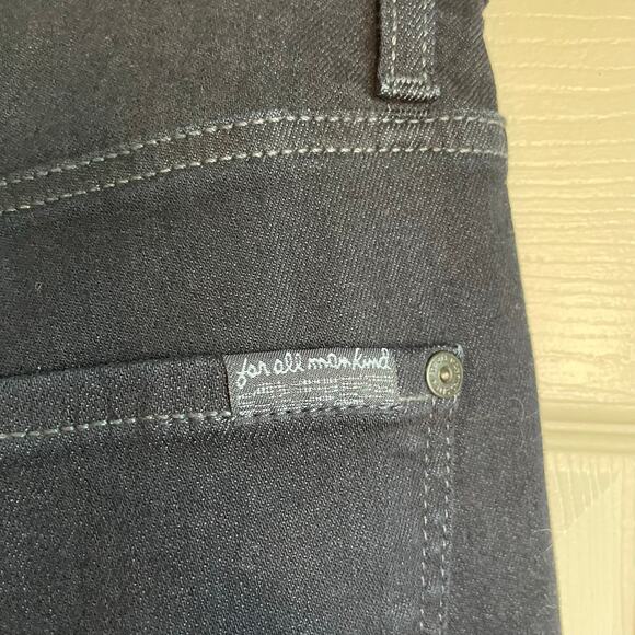 7 For All Mankind Austyn Jeans Straight Leg Dark Wash Mid-Rise Sz 29 Blue - Picture 7 of 16